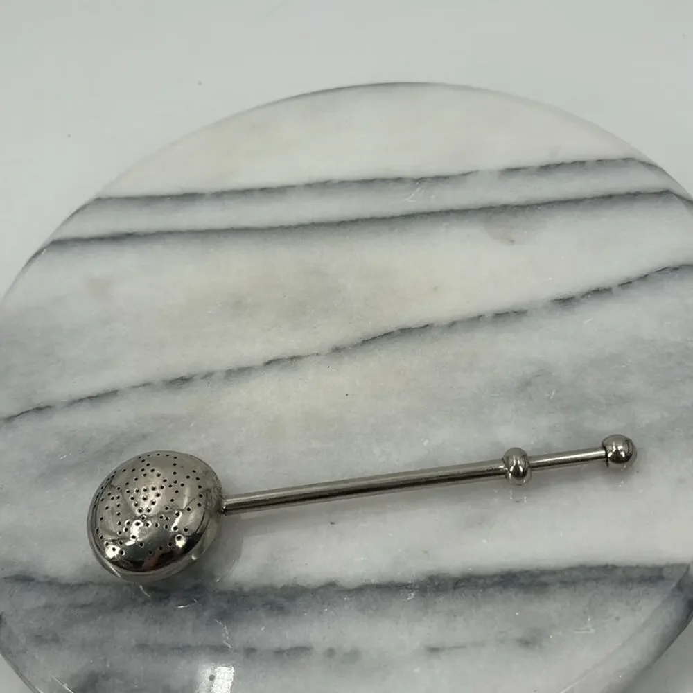 Antique silverplated Spring Action Tea Seeper Spoon Infuser Steeper